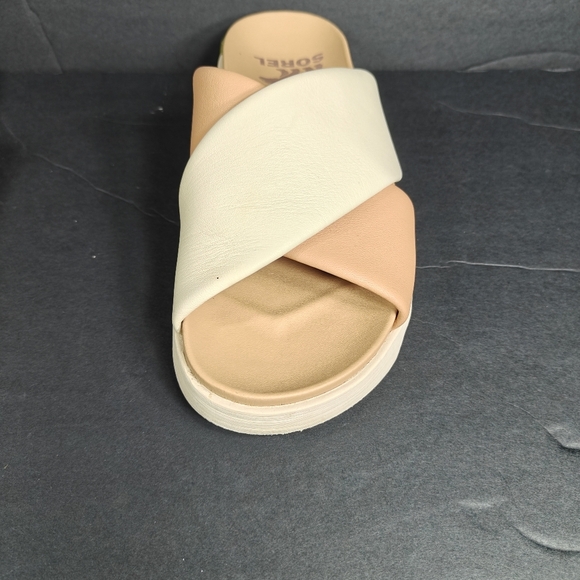 Sorel Women's Viibe Crisscross Crem Brown Slide Open Toe Comfy Casual Sandal 6.5 - Picture 5 of 10